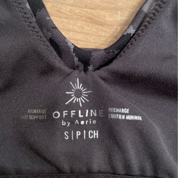 Offline by Aerie Leopard Sports Bra Medium Support SP Child Athletic Sports - Picture 4 of 7